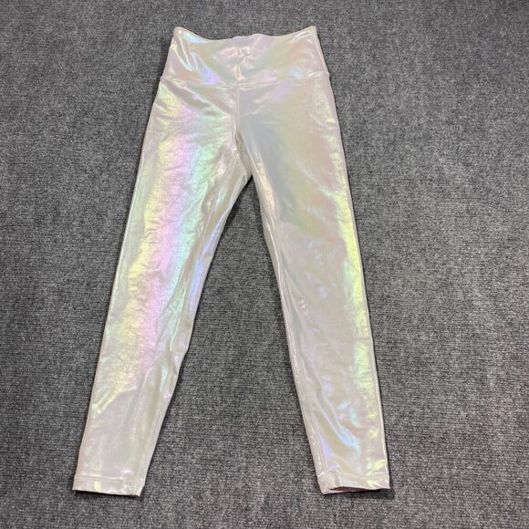 ZYIA Pants - Zyia Luxe Leggings Womens Small White Unicorn Iridescent Gym Yoga Athletic 7/8
